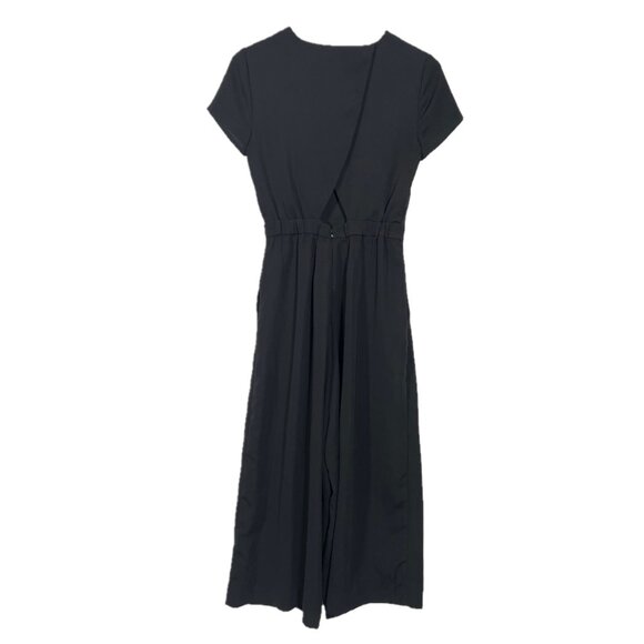 J. Crew Short Sleeve Wide Leg Cross Back Jumpsuit Size 2 - Picture 3 of 6